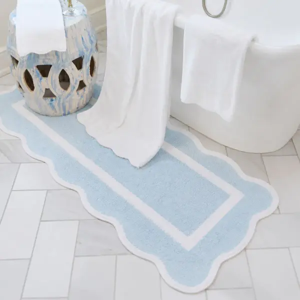 Scallop Bath Runner Mat