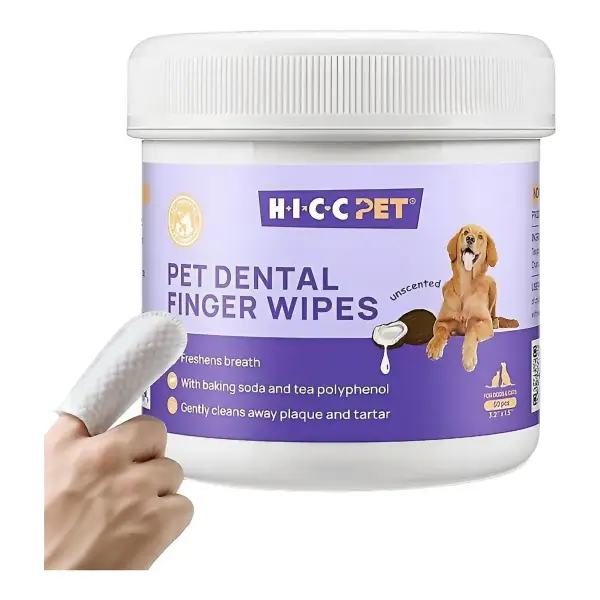 Pet Dental Finger Wipes for Dogs