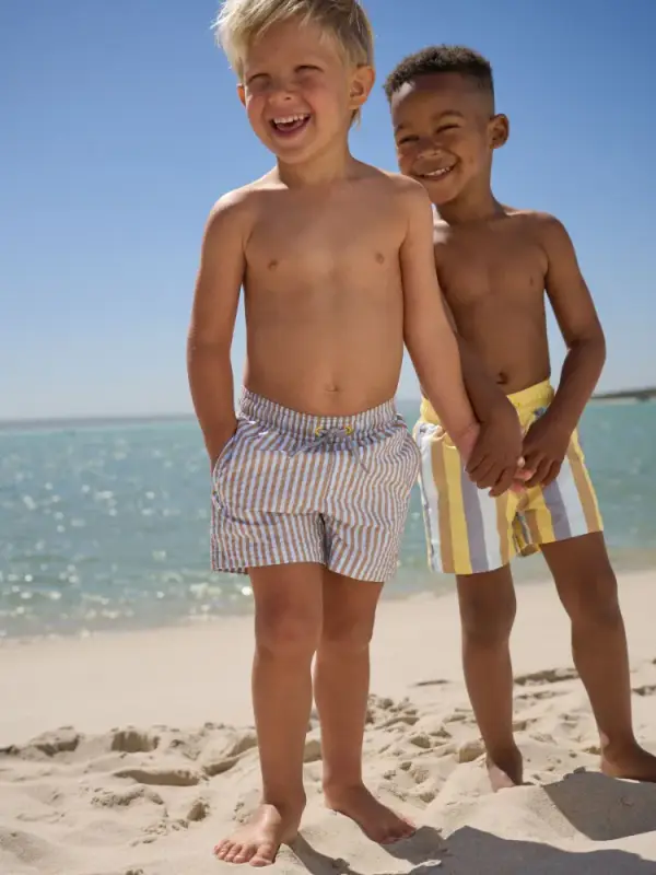 Blue/Yellow Swim Shorts 2 Pack (3mths-7yrs)