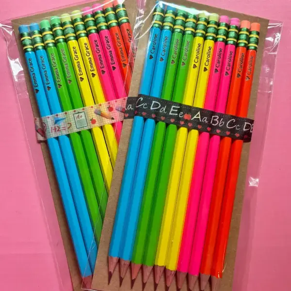 Personalized Pastel Pencils, Engraved Ticonderoga, Teacher Gift