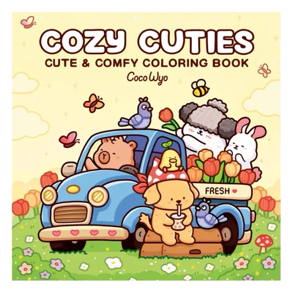 Cozy Cuties: Cute & Comfy Coloring Book