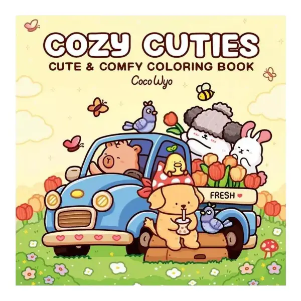 Cozy Cuties: Cute & Comfy Coloring Book