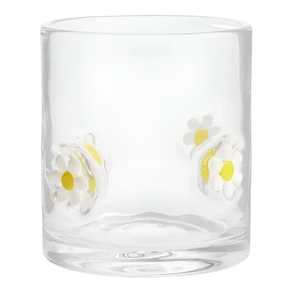 Charm Inlay Double Old Fashioned Glass