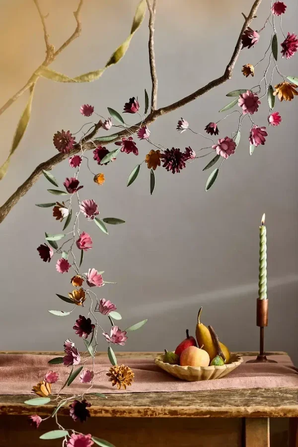 Strawflowers Iron Garland