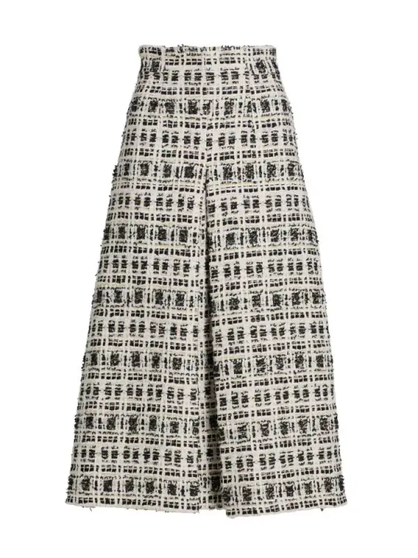 Sergio Hudson Pleated Tweed Midi-Skirt | Saks Fifth Avenue