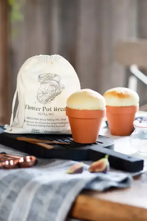 Mini Flower Pot Bread Kit, Set of 8