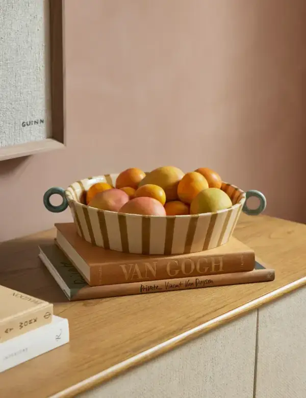Bibbs Hand-Painted Centerpiece Bowl