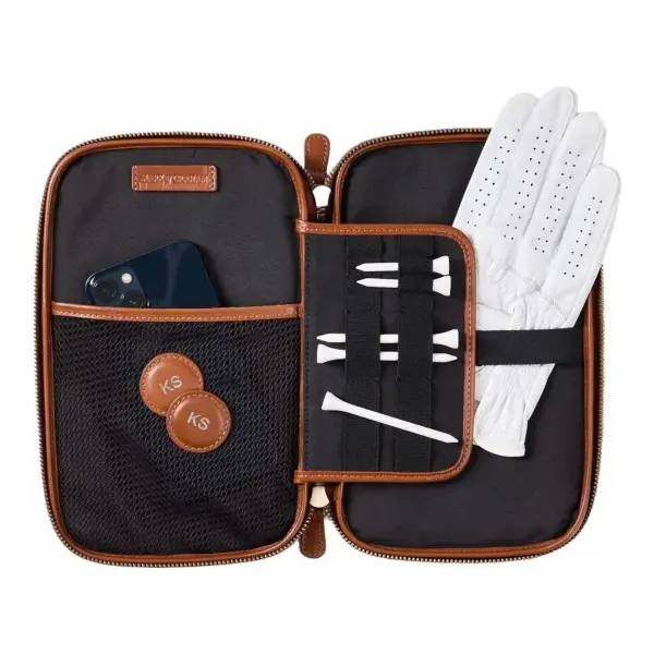 Leather Golf Glove Case
