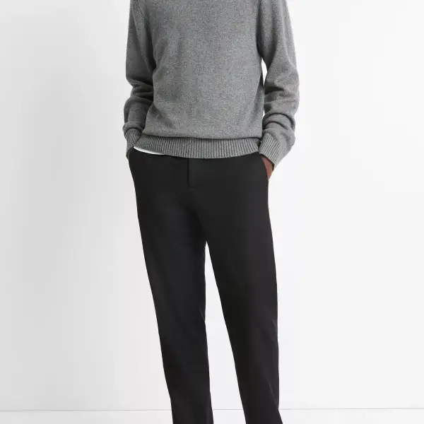 Wool-Cashmere Crew Neck Sweater