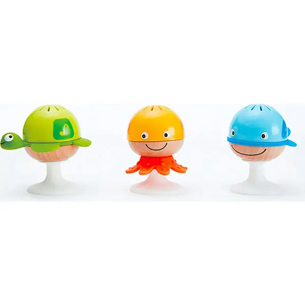 : Stay-Put Sea Animal Suction Cup Rattle Set