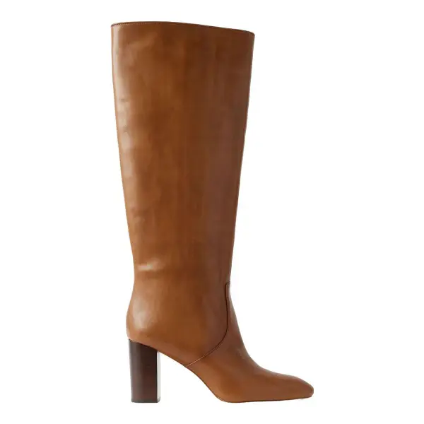 Goldy Leather Knee Boots