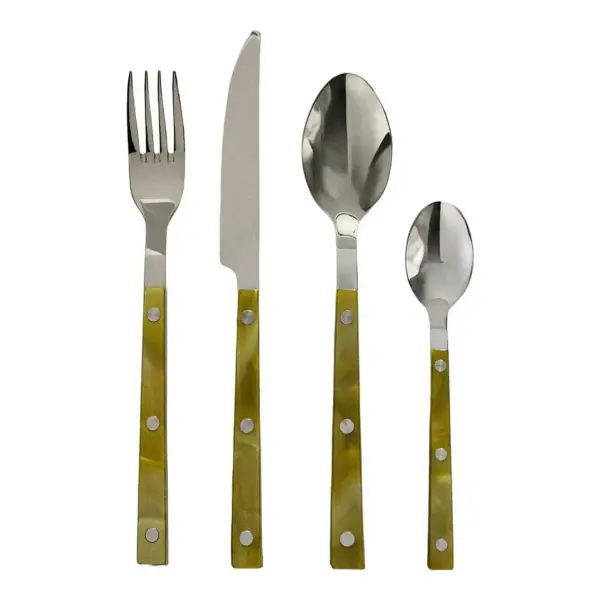 4-Piece Cutlery Set with Acrylic Handle