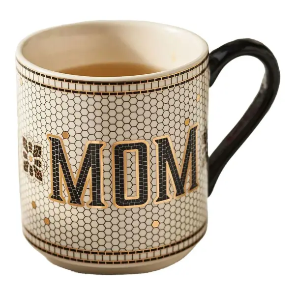 The Bistro Tile Stoneware Mug: Family Edition