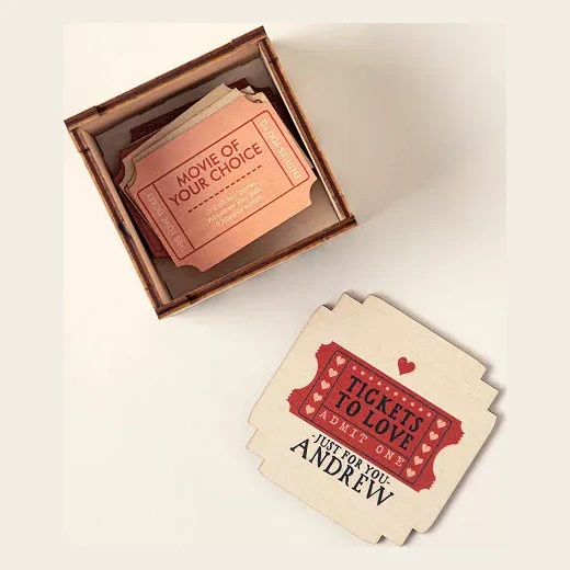 Personalized Ticket to Love Box