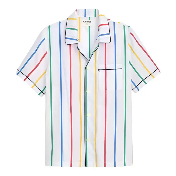 Pjimmies Short Sleeve Sleep Shirt In Stripe