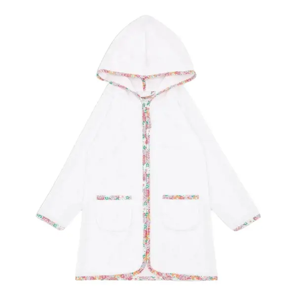French Terry Hooded Zipper Coverup
