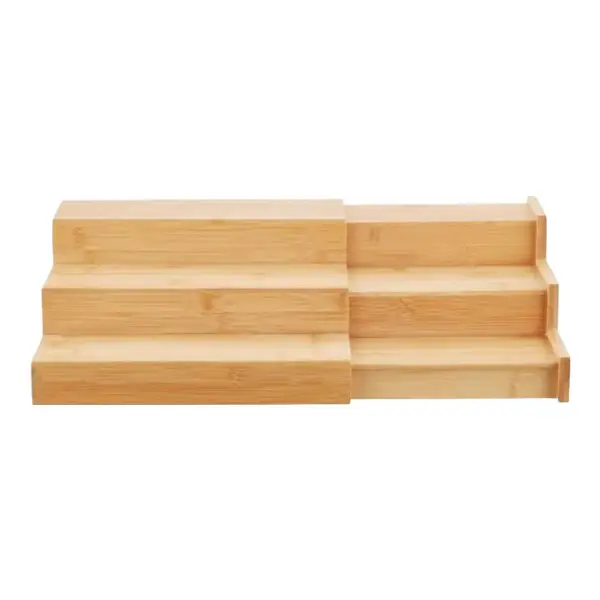 Large 3-Tier Bamboo Expanding Shelf