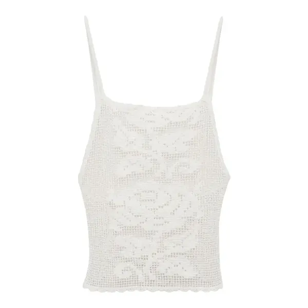 Open-Back Crochet Top