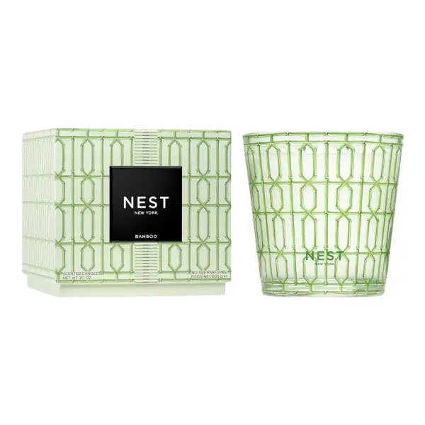 Bamboo Decorative 3-Wick Candle