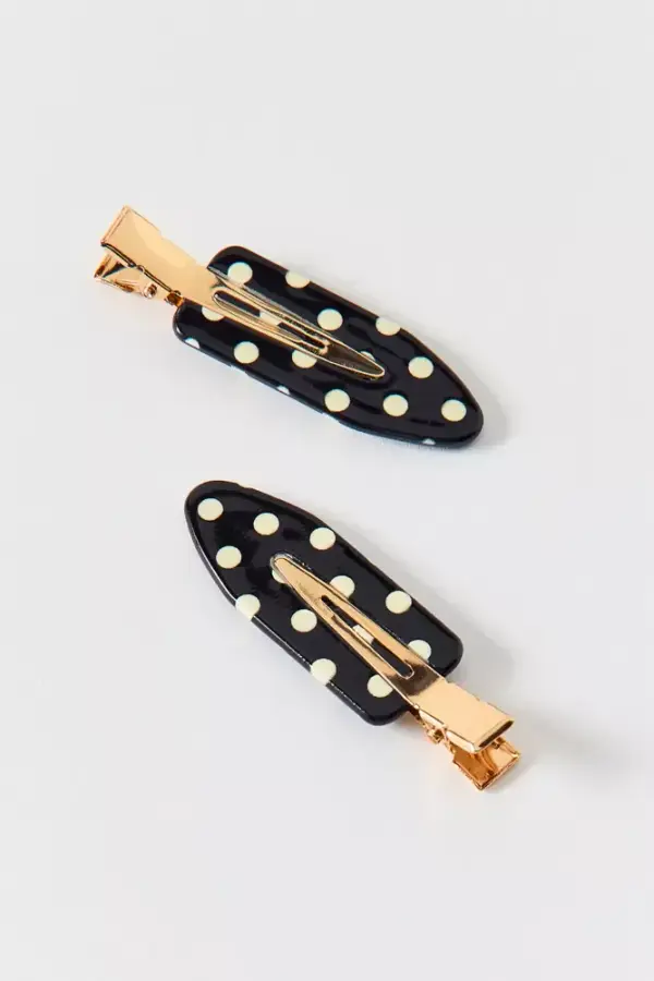 Patterned No Crease Hair Clip Set