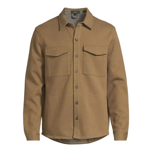 Cotton-Blend Shirt Jacket