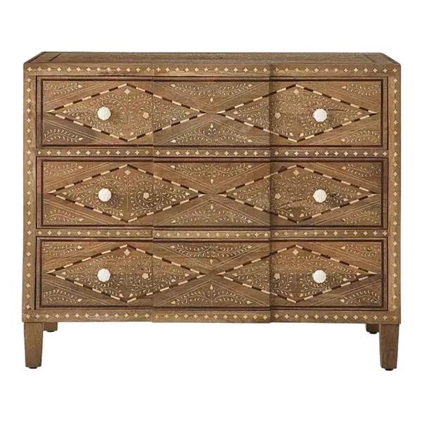 Priya Bone Inlay 3-Drawer Chest