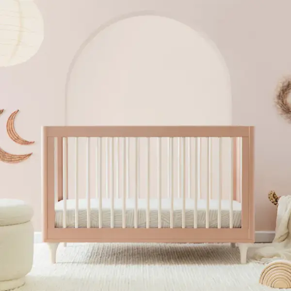 babyletto Lolly 3-in-1 Convertible Crib with Toddler Bed Conversion Kit - Canyon/Washed Natural