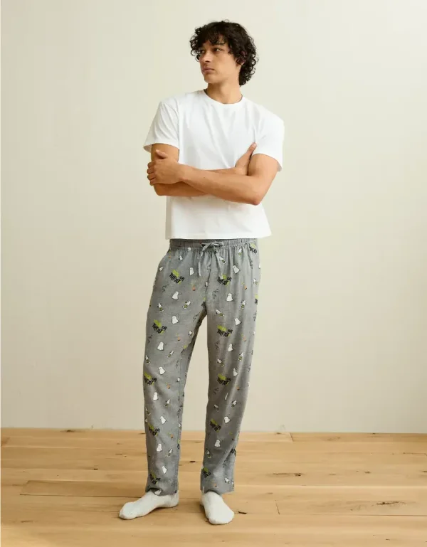 AEO Snoopy Halloween Flannel PJ Pant
