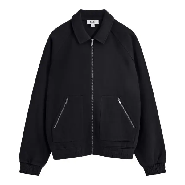 Cotton-Jersey Bomber Jacket