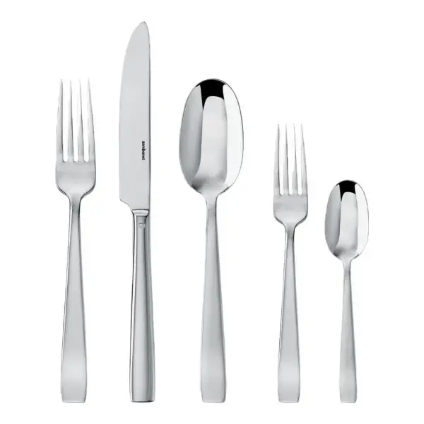 Flat 5 Piece Flatware Place Setting