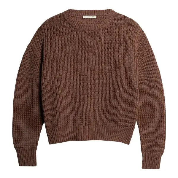 Cotton Fisherman Knit Sweater