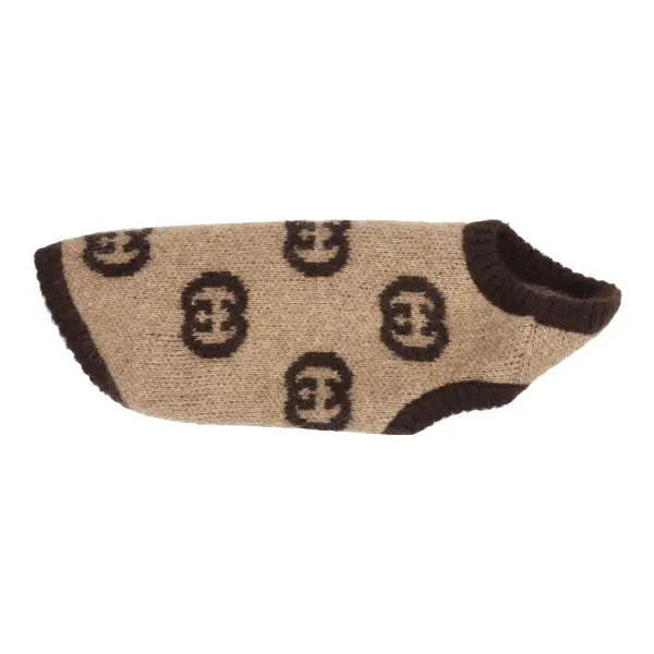 Pet Wool Blend Sweater With Interlocking G