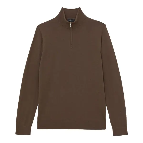 Blackhall Merino Wool Half-Zip Funnel Neck Jumper