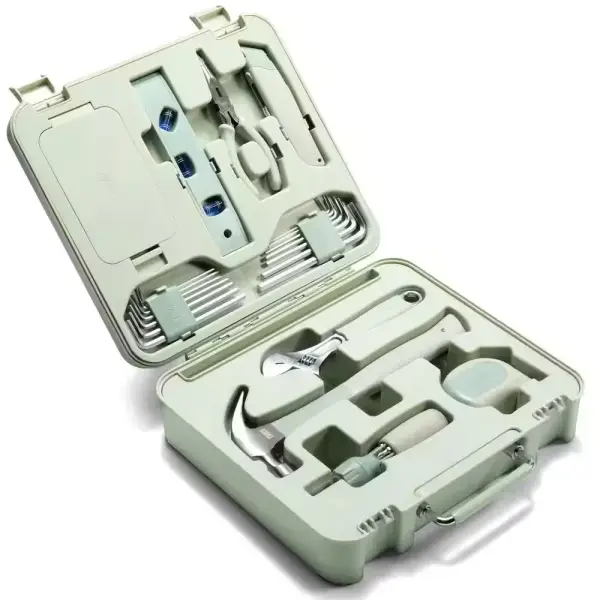 TINKR Modern 28-Piece Home Tool Kit with Tool Box and Phone Holder TNKR-PK-10-SG - The Home Depot