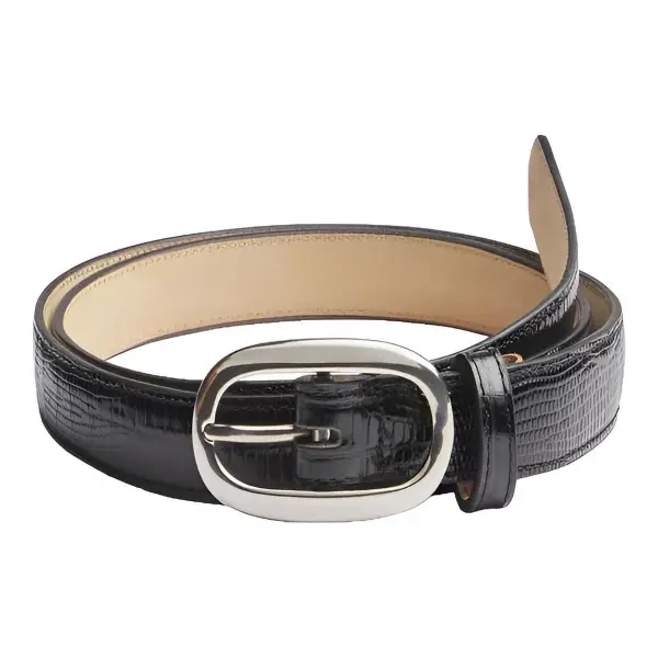 Embossed Lizard Campus Belt