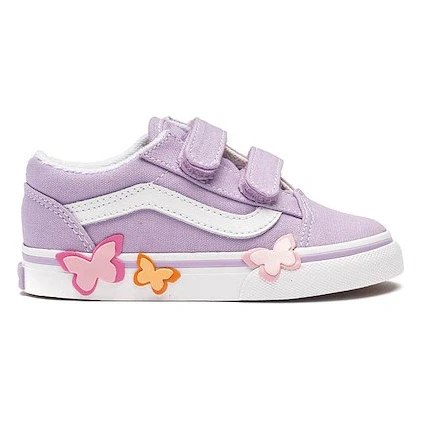 Vans Old Skool V Butterfly Skate Shoe - Baby / Toddler - Soft Orchid