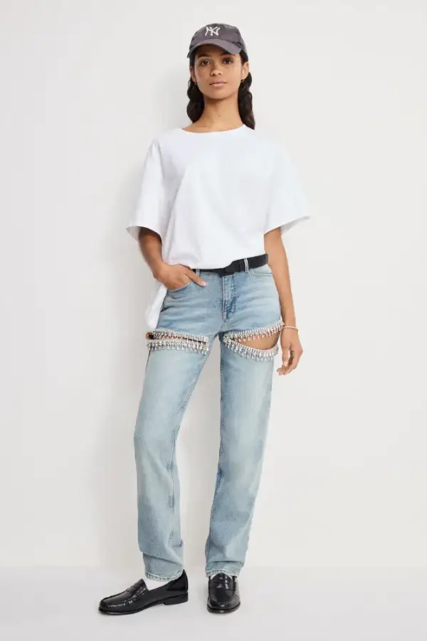 GOOD ICON STRAIGHT DIAMOND JEANS | INDIGO357