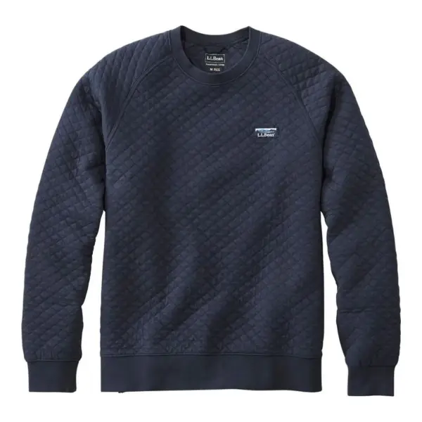 Quilted Crewneck Sweatshirt 