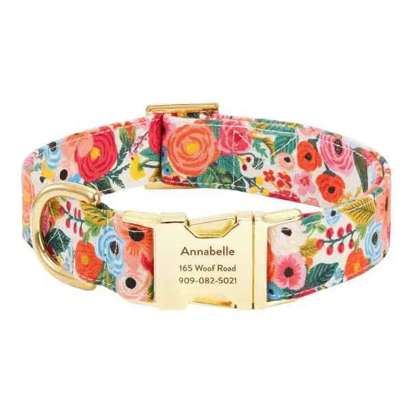 Rifle Paper Co. x TFD Garden Party Dog Collar