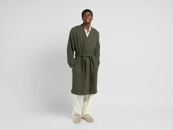 Cloud Cotton Robe (Evergreen)