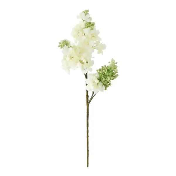 Fake Flowers Lilacs in Cream - 25"