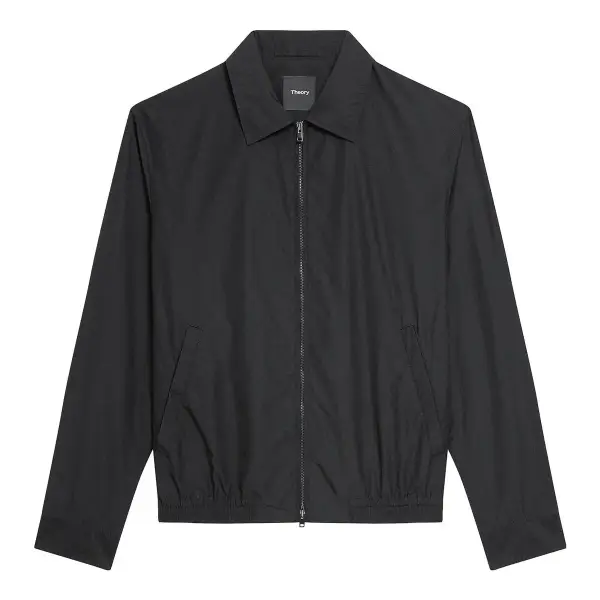 Blouson Zip Jacket in Cotton-Blend