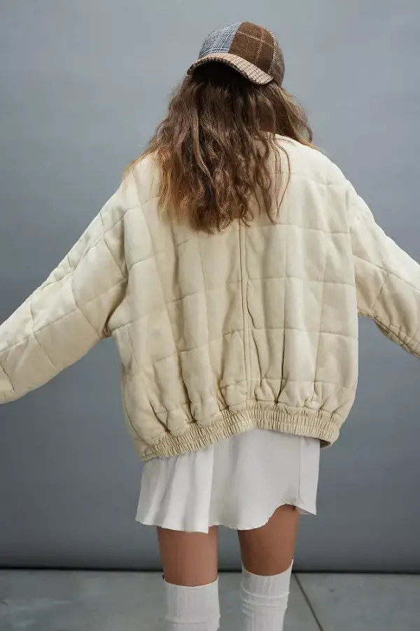 Dolman Quilted Knit Jacket