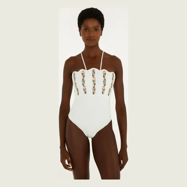 Off-White Stitched Garden Cropped One Piece