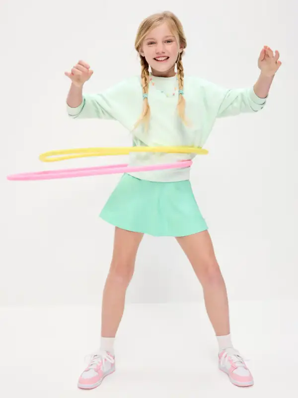 High-Waisted PowerSoft Skort for Girls