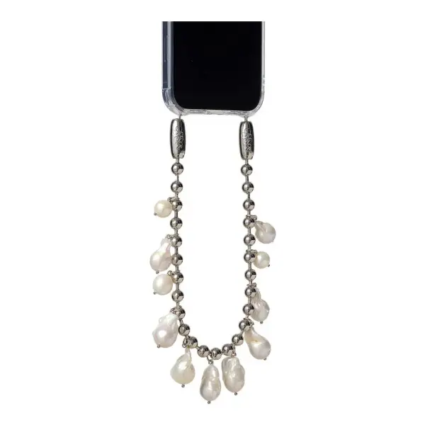 Baroque Pearl Ballchain Wristlet