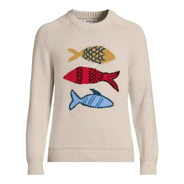 Men's Long Sleeve Drifter Fish Sweater