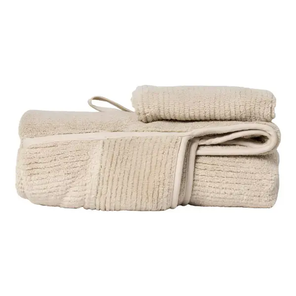 The Ribbed Hooded Towel + Bath Mitt