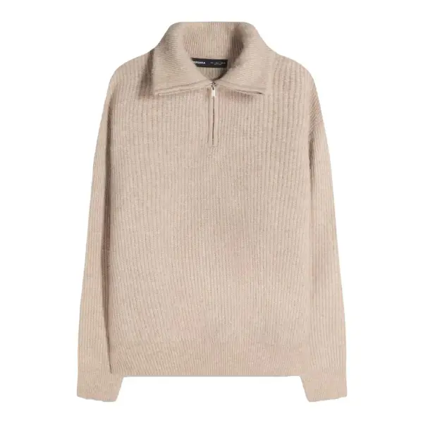 Zip-Neck Sweater