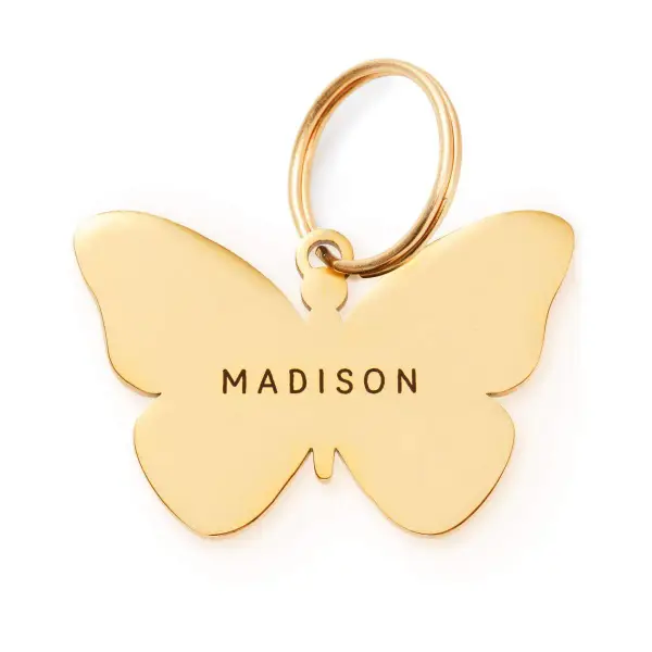 Butterfly Pet Id Tag